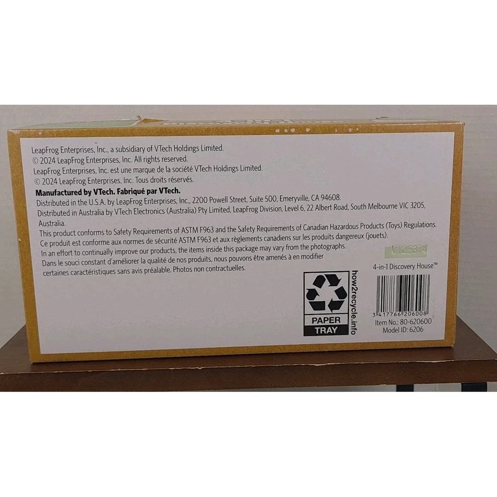 LeapFrog 4-in-1‎ Discovery House Learning Toy Interactive Lights Sounds NEW